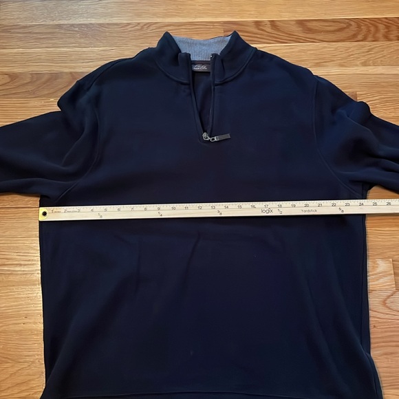 Tasso Elba Men's Navy‎ Zip-Up Sweater - Picture 6 of 10